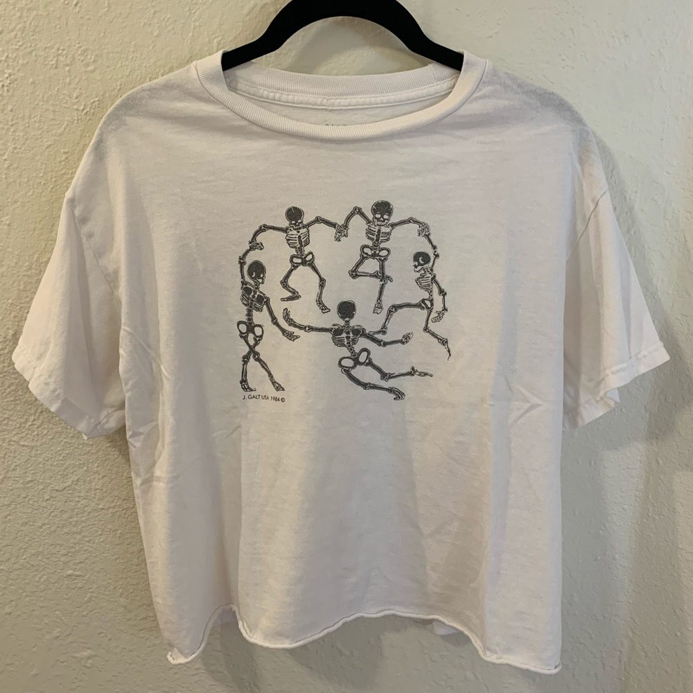Brandy Melville Dancing Skeleton Tee